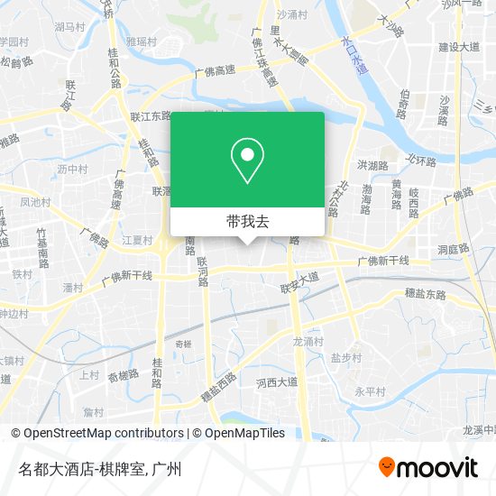 名都大酒店-棋牌室地图
