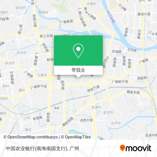 中国农业银行(南海南国支行)地图
