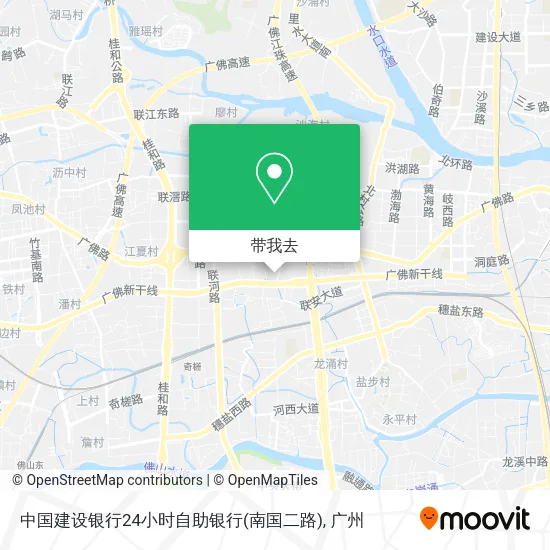 中国建设银行24小时自助银行(南国二路)地图