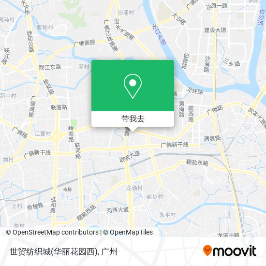 世贸纺织城(华丽花园西)地图