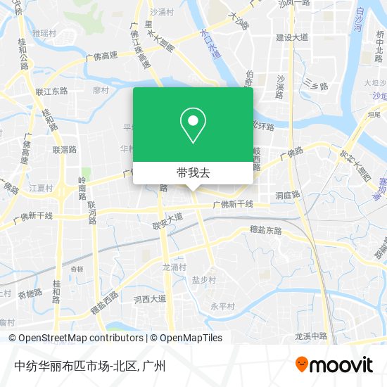中纺华丽布匹市场-北区地图