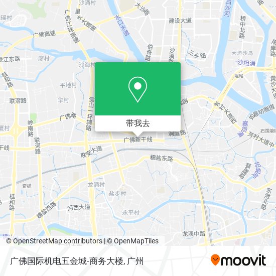 广佛国际机电五金城-商务大楼地图