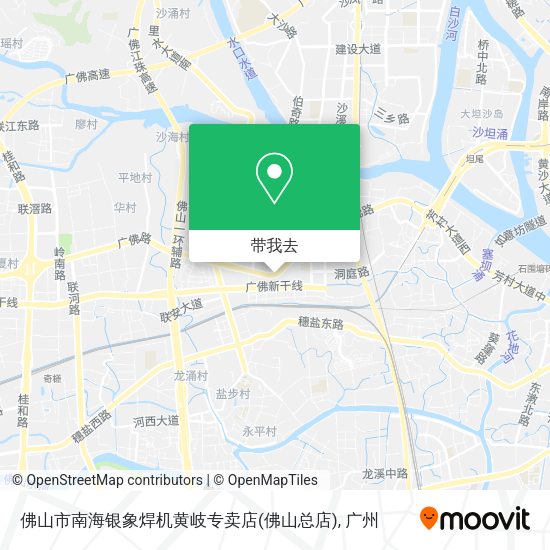 佛山市南海银象焊机黄岐专卖店(佛山总店)地图