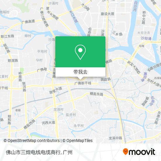 佛山市三煌电线电缆商行地图