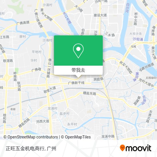 正旺五金机电商行地图
