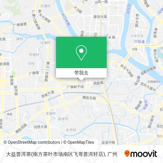 大益普洱茶(南方茶叶市场南区飞哥普洱轩店)地图