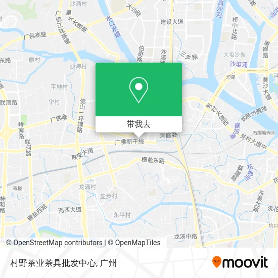 村野茶业茶具批发中心地图