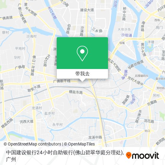 中国建设银行24小时自助银行(佛山碧翠华庭分理处)地图