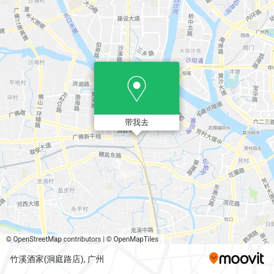 竹溪酒家(洞庭路店)地图