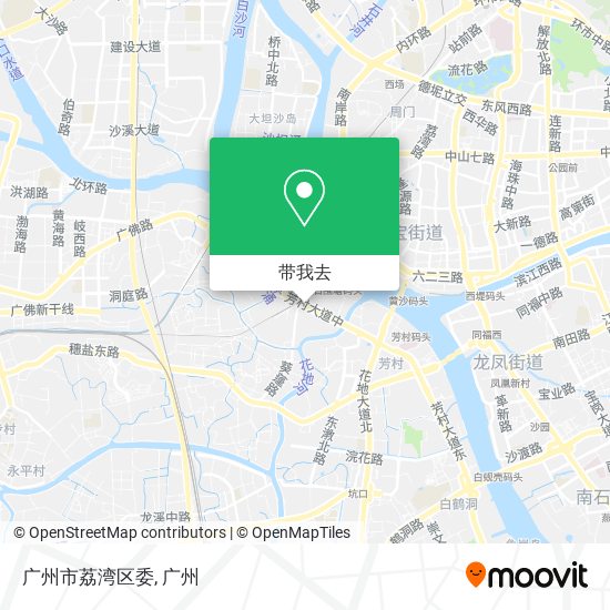 广州市荔湾区委地图
