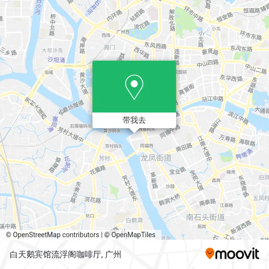 白天鹅宾馆流浮阁咖啡厅地图