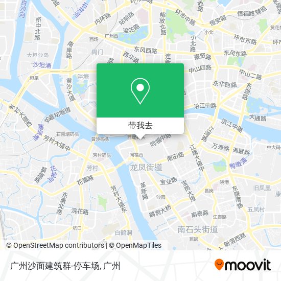 广州沙面建筑群-停车场地图