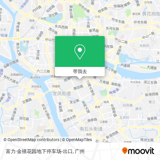 富力·金禧花园地下停车场-出口地图