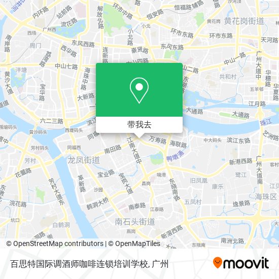 百思特国际调酒师咖啡连锁培训学校地图