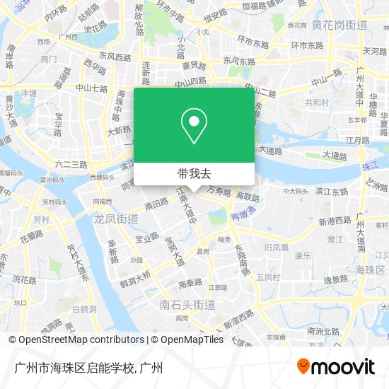 广州市海珠区启能学校地图