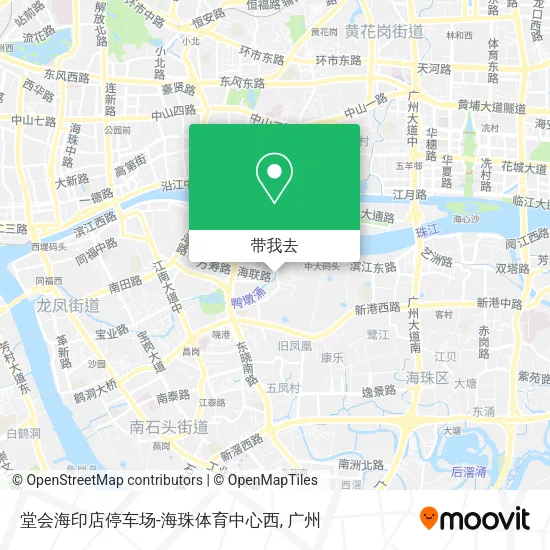 堂会海印店停车场-海珠体育中心西地图