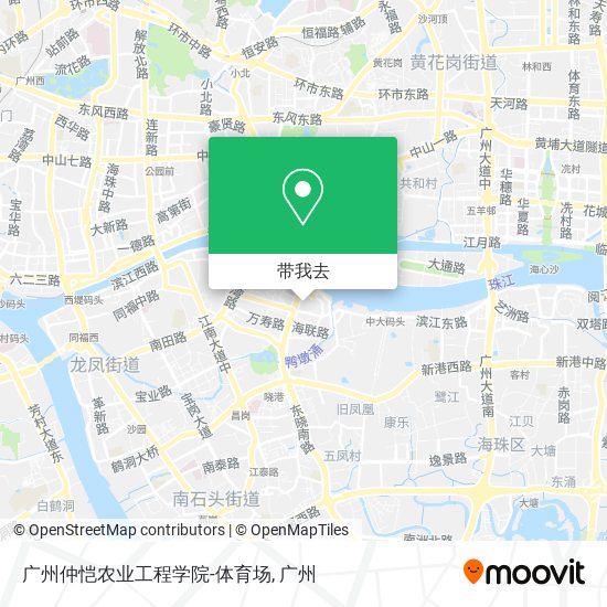 广州仲恺农业工程学院-体育场地图