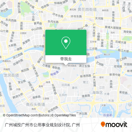 广州城投广州市公用事业规划设计院地图