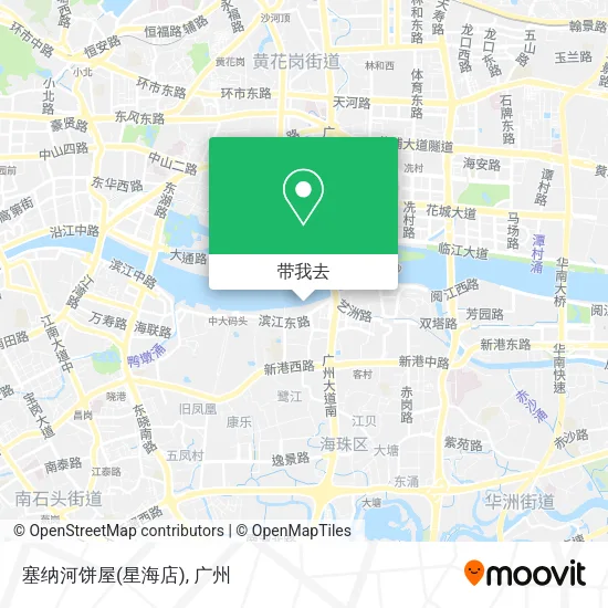 塞纳河饼屋(星海店)地图