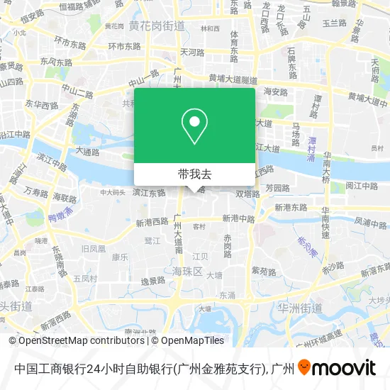 中国工商银行24小时自助银行(广州金雅苑支行)地图