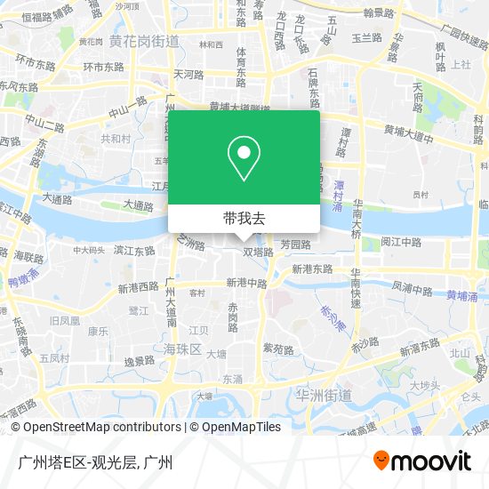 广州塔E区-观光层地图