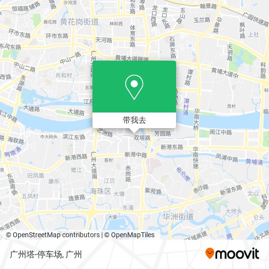 广州塔-停车场地图