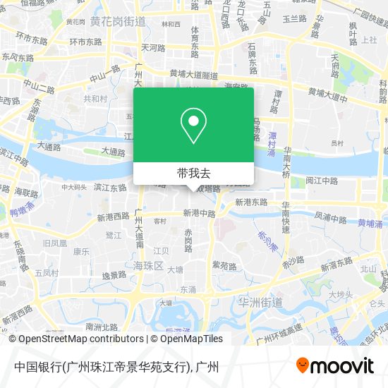 中国银行(广州珠江帝景华苑支行)地图