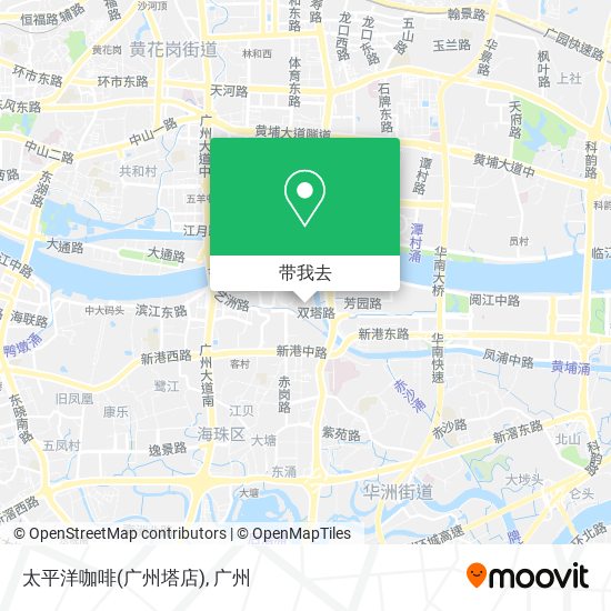 太平洋咖啡(广州塔店)地图