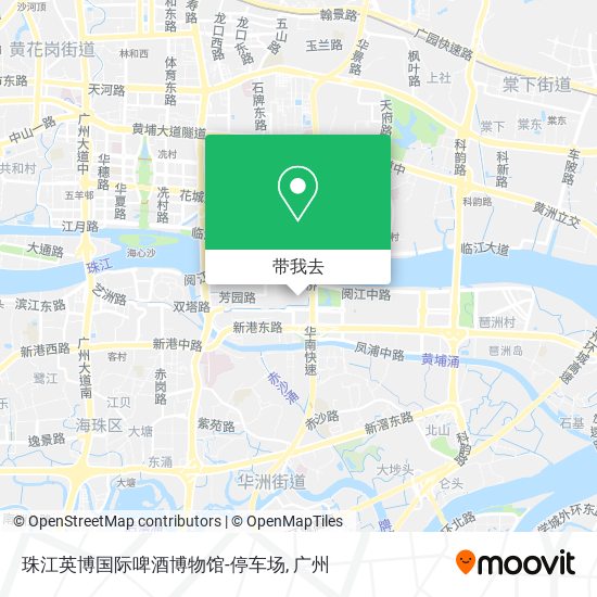 珠江英博国际啤酒博物馆-停车场地图