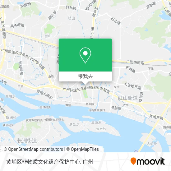 黄埔区非物质文化遗产保护中心地图