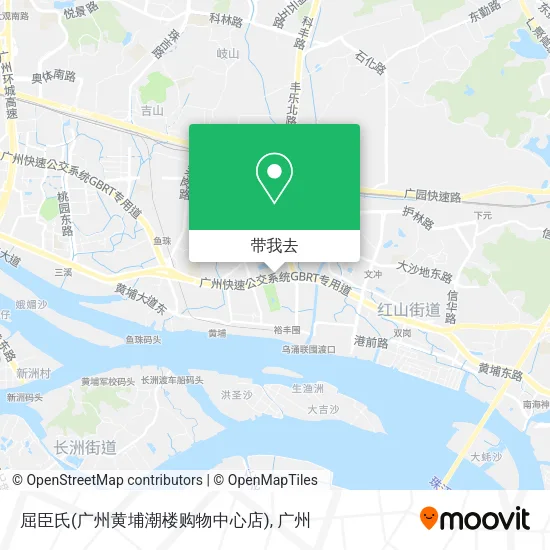 屈臣氏(广州黄埔潮楼购物中心店)地图