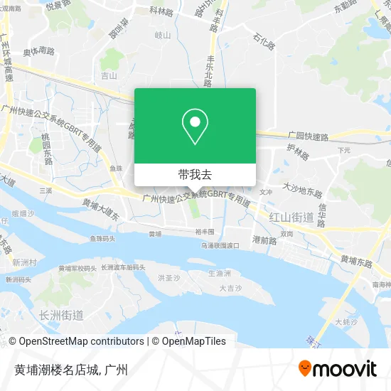 黄埔潮楼名店城地图