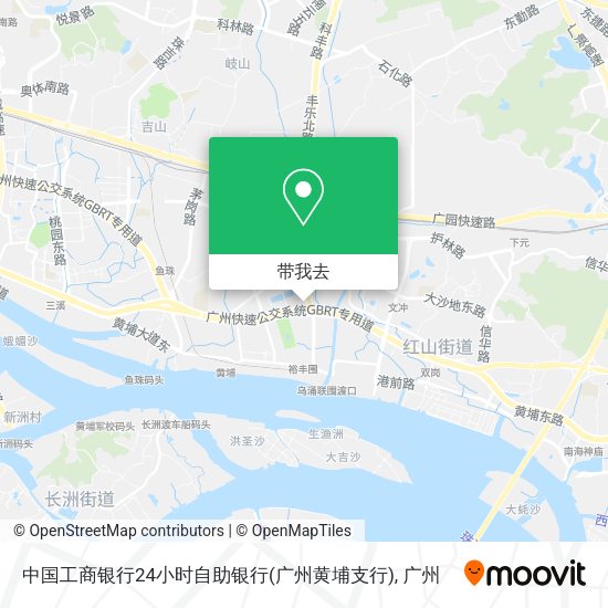 中国工商银行24小时自助银行(广州黄埔支行)地图