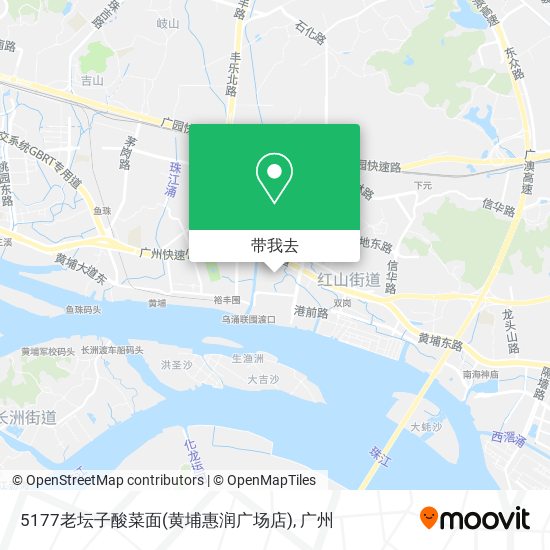 5177老坛子酸菜面(黄埔惠润广场店)地图