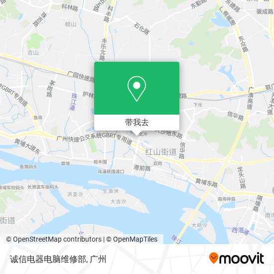 诚信电器电脑维修部地图