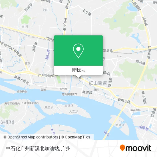 中石化广州新溪北加油站地图