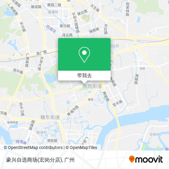 豪兴自选商场(宏岗分店)地图