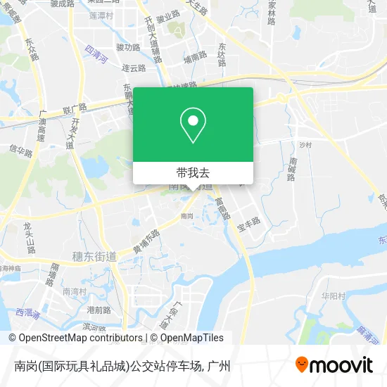 南岗(国际玩具礼品城)公交站停车场地图