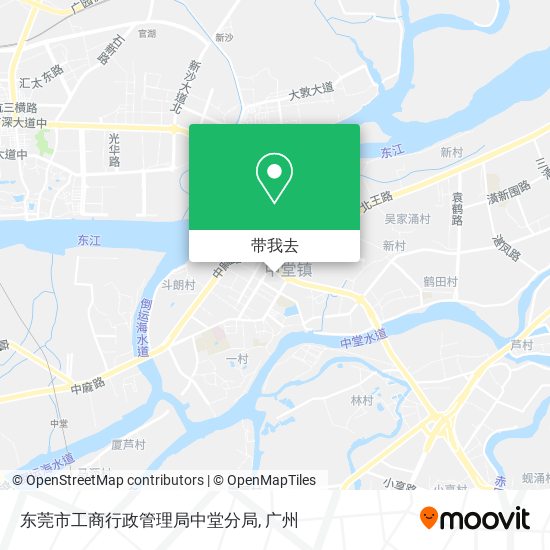 东莞市工商行政管理局中堂分局地图