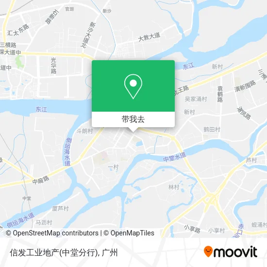 信发工业地产(中堂分行)地图