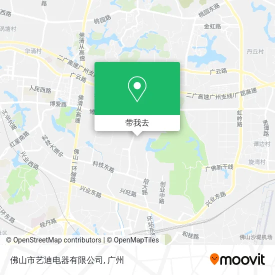 佛山市艺迪电器有限公司地图