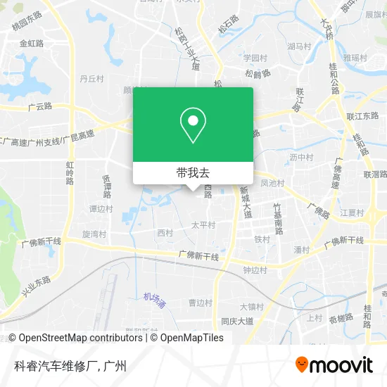 科睿汽车维修厂地图