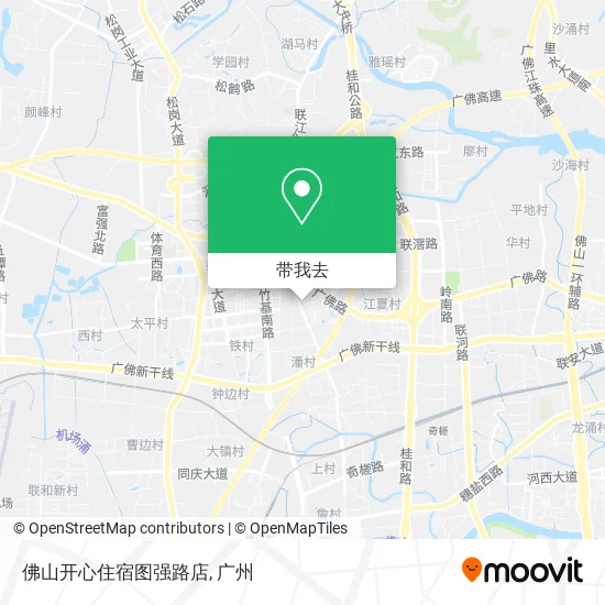 佛山开心住宿图强路店地图