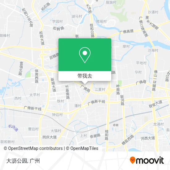 大沥公园地图