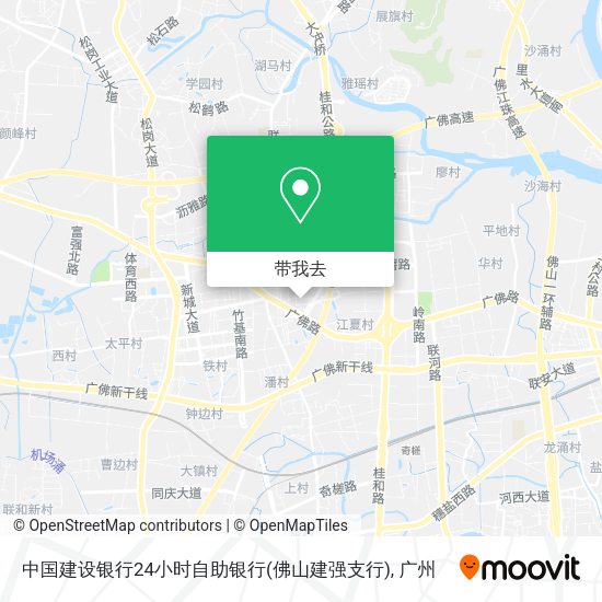 中国建设银行24小时自助银行(佛山建强支行)地图