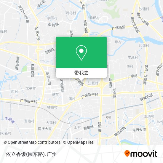 依立香饭(园东路)地图