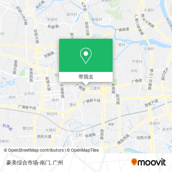 豪美综合市场-南门地图