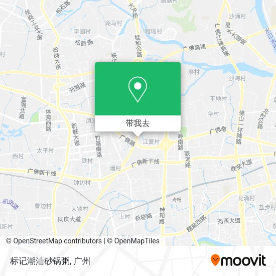 标记潮汕砂锅粥地图