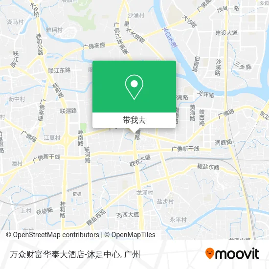 万众财富华泰大酒店-沐足中心地图