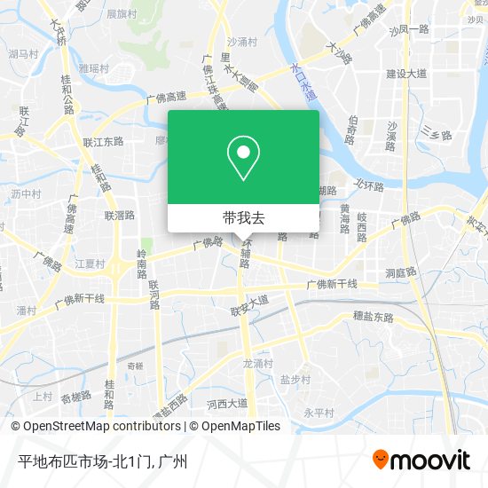 平地布匹市场-北1门地图